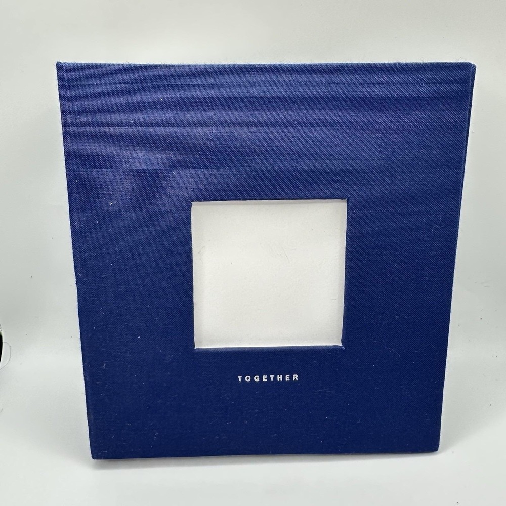 New VTG 2000's Hallmark Photo Album 6.5x6" Blue "together" Pictures Memory
